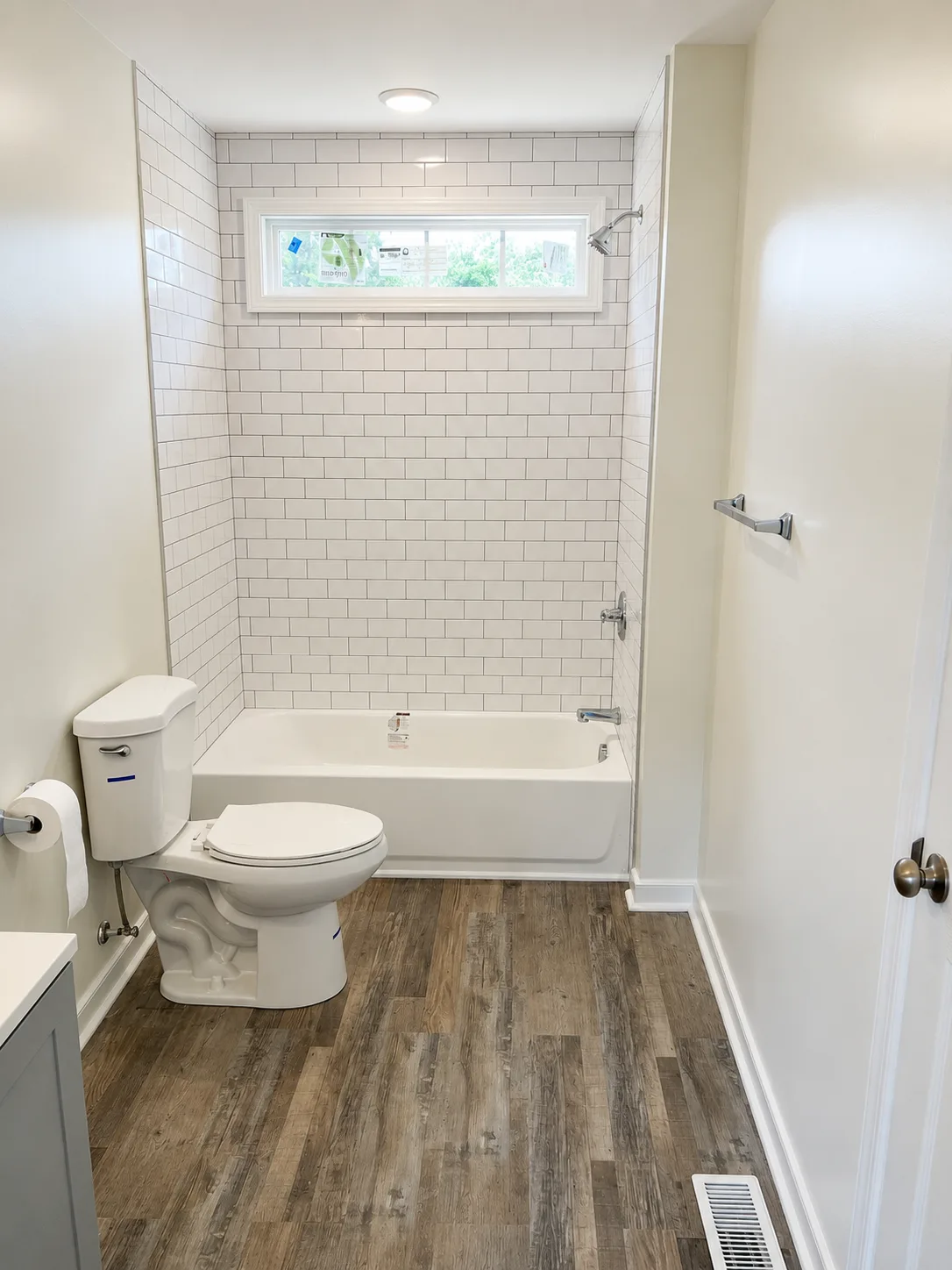 Home addition — bathroom tile shower in progress